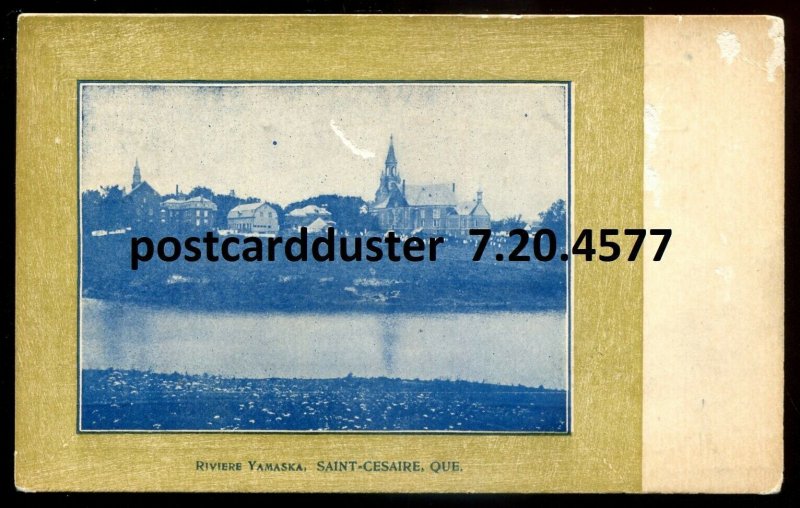 h3215 - ST. CESAIRE Quebec Postcard 1910 Riviere Yamaska by Grise