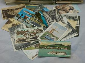 Old Vintage Postcards Collection UK & Foreign Topo B/W Colour Job Lot Mixed Eras