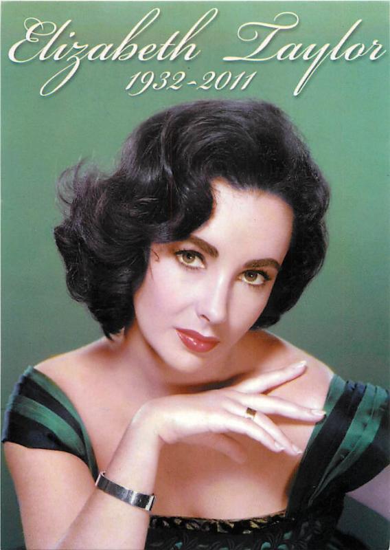 Elizabeth Taylor in the 1950s Green Dress Modern Postcard #3 | Topics -  People - Other / Unsorted, Postcard / HipPostcard