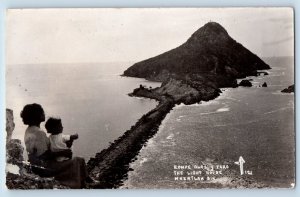 Mazatlan Sinaloa Mexico Postcard Wave Breaker and Light House c1910 RPPC Photo