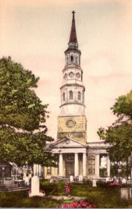 South Carolina Charleston St Phillip's Church Organized 1631 Handcolored...