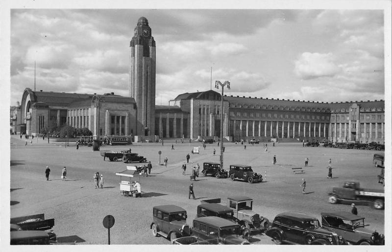 BR70458 helsinki suomi finland car voiture real photo rautaticasema