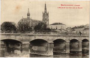 CPA MATTAINCOURT-L'Église et le Pont sur le Madon (184947)