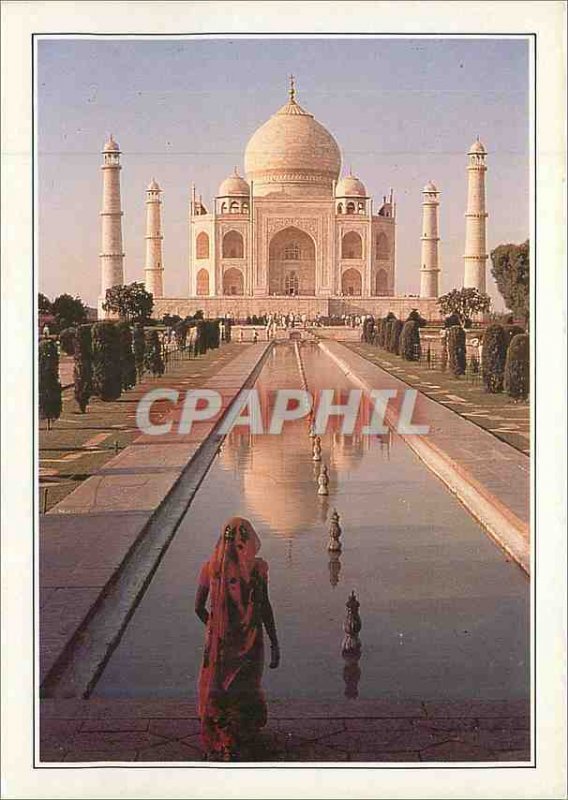 Postcard Modern India Taj Mahal