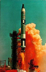 NASA Gemini - Titan Space Vehicle Rocket Kennedy Space Center Chrome Postcard 