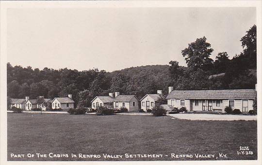 Kentucky Renfro Valley Cabins In Renfro Valley Settlement Real Photo