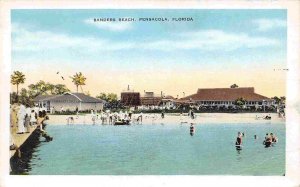 Sanders Beach Pensacola Florida 1930s postcard