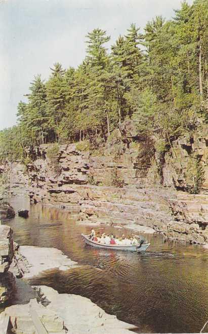 Boat Ride - Ausable Chasm, Adirondacks, New York - pm 1961