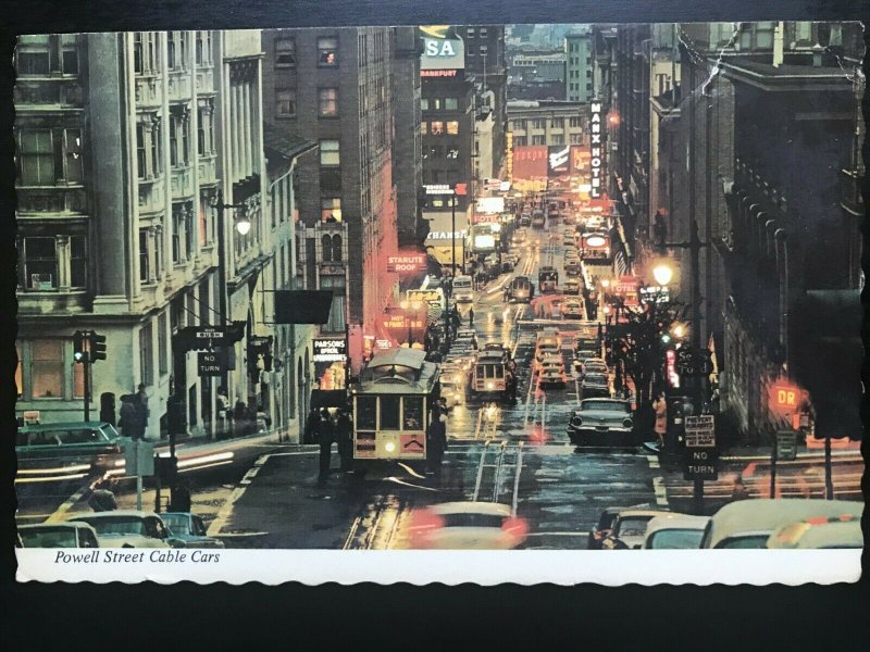 Vintage Postcard 1979 Powell Street Cable Cars San Francisco California