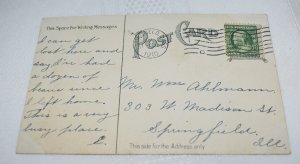 Main Street Looking West Springfield Massachusetts Postcard 1910