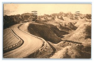 Early Dillon Pass Wall South Dakota Bad Lands Vintage Postcard P222