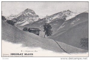 Gryon sur Bex , ADV: CHOCOLAT KLAUS ; Vaud , Switzerland , 00-10s