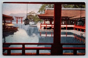 Itsukushima Shrine Inland Sea Hiroshima Prefecture Japan Vintage Postcard A275