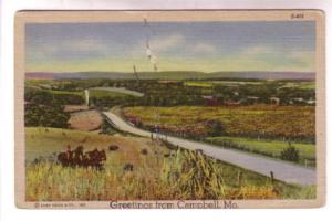 Horses, Child, Greetings from Campbell, Missouri,