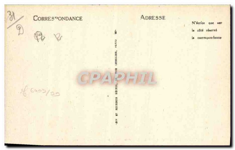 Old Postcard Montpellier Old Devil's Chair