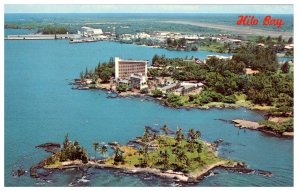 Hilo Bay with Coconut Island in foreground Hawaii Postcard