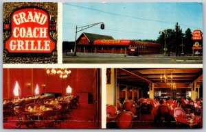 Vtg Maple Shade New Jersey NJ Grand Coach Grille Restaurant 1960s View Postcard