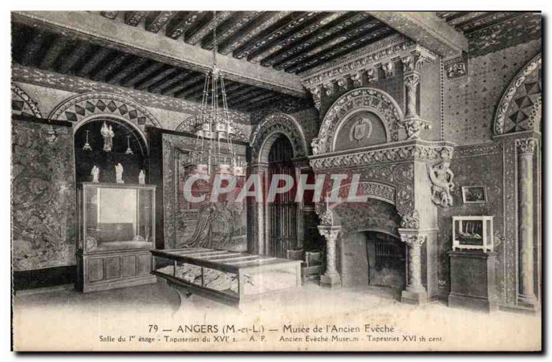 Old Postcard Angers Museum of Old Eveche room of the floor tapestries of the ...