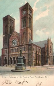 Vintage Postcard 1906 View Cathedral of St. Peter & Paul Providence Rhode Island