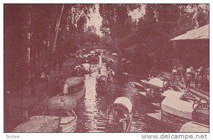 Wooden Boats, Xochimilco, Mexico City, Mexico, 1937
