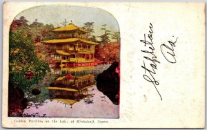 Golden Pavilion On The Lake At Kinkakuji Japan Postcard