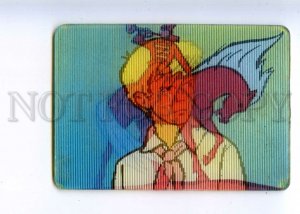 487063 USSR 1978 Sobolev cartoon Eaglet Pioneer lenticular 3D Pocket CALENDAR