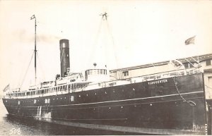 Str Cloucester Real Photo The Steamship historical society of America Steamer...