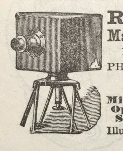 1884 Victorian Original Print Ad R. & J. Beck 2V1-27 