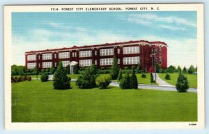 FOREST CITY, North Carolina NC ~ ELEMENTARY SCHOOL Rutherford County  Postcard