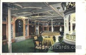 Kaiser Wilhelm II, Gessellschaftszimmer Ship Ships, Interiors, Postcard Postc...