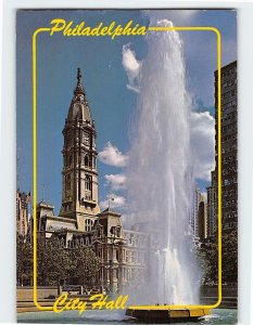 Postcard A Picturesque View of City Hall Philadelphia Pennsylvania USA