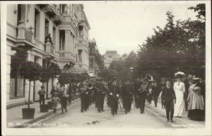 Bergen Norge Norway Olaf Kyrres Gade Music Band Parade Real Photo Postcard