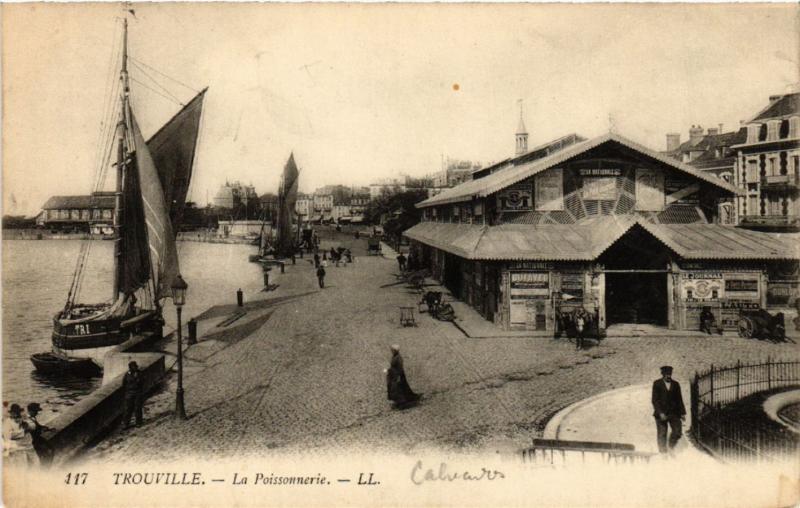 CPA TROUVILLE - La Poissonnerie (475942)