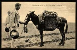 Azores Acores St Michael, Onion seller