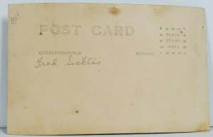 RPPC Man c1918 Fred Sickles Studio Portrait Real Photo Postcard P11