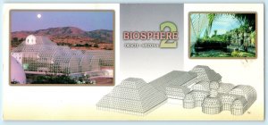 ORACLE, Arizona AZ ~ Multi View BIOSPHERE 2 near Tucson 1996 ~ 4 x 9 Postcard