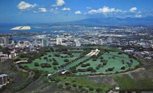 Punchbowl Crater Memorial Cemetery Honolulu Hawaii HI Unused Postcard D18