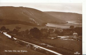 Sussex Postcard - The Dyke Hills - Near Brighton - Real Photograph - Ref 2714A