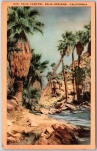 1948 Palm Canyon Palm Springs California CA Rock Formations Posted Postcard