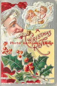 Christmas, Nash St Nicholas No 3S-1, Santa Smoking Pipe, Children in Smoke