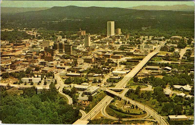 Postcard AERIAL VIEW SCENE Greenville South Carolina SC AO2087