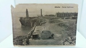 Vintage Postcard Photo Europa Lighthouse Gibraltar