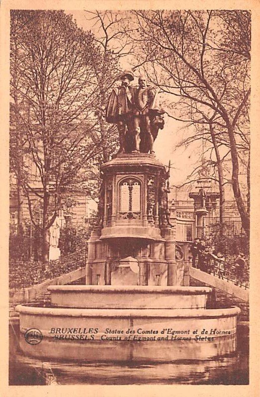 Statue des Comtes d'Egmont et de Hornes Bruxelles Belgium Unused 