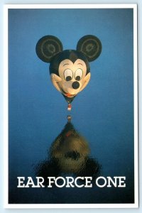 MICKEY MOUSE ~ Hot Air Balloon EAR FORCE ONE Disney Magic Kingdom 4x6 Postcard