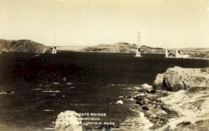 Real photo Golden Gate Bridge - San Francisco, California CA  