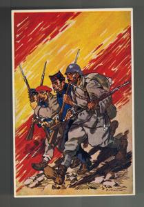 Mint Spain Civil War Postcard set 9 Saviors of the Nation Fascist Army