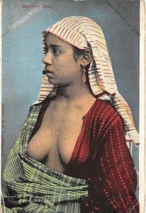 Native Girl Arab Nude Postcard