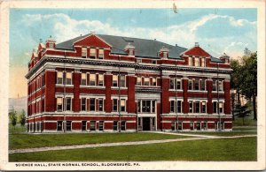 Science Hall, State Normal School, Bloomsburg PA c1919 Vintage Postcard S78