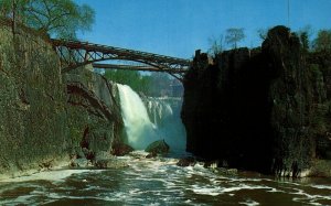 USA Passaic Falls New Jersey Chrome Postcard 08.66