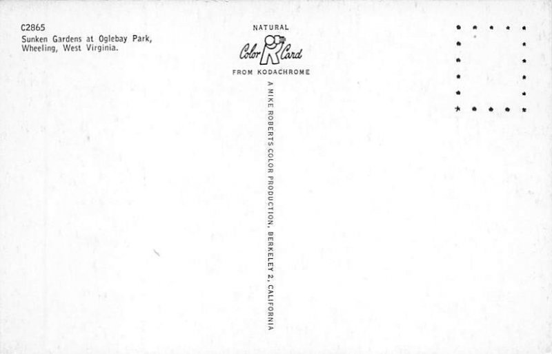 Sunken Gardens at Oglebay Park, Wheeling, WV